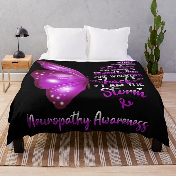 Item preview, She Whispered Back I Am The Storm Neuropathy Awareness Butterfly designed and sold by frechettee.