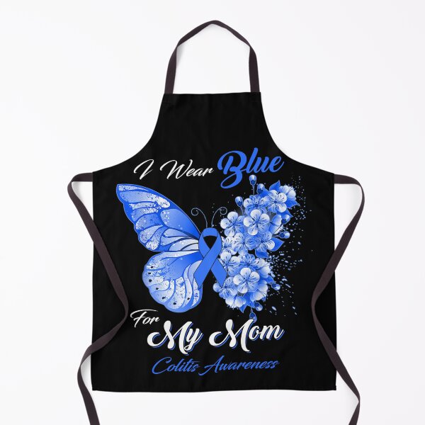 Item preview, I Wear Blue For My Mom Colitis Awareness Butterfly Ribbon Gifts designed and sold by Adropine.