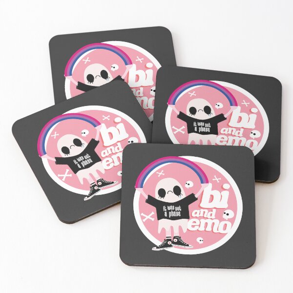 Item preview, Bi and Emo Badge designed and sold by racharanha.