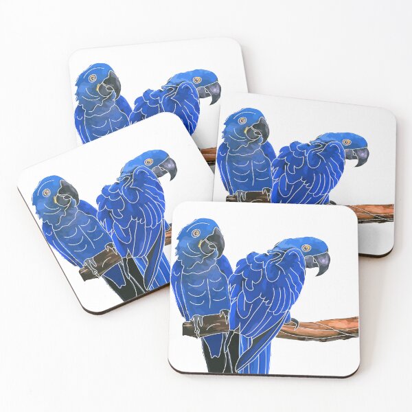 Item preview, Hyacinth Macaw Pair - South American Parrot designed and sold by Shirtey.