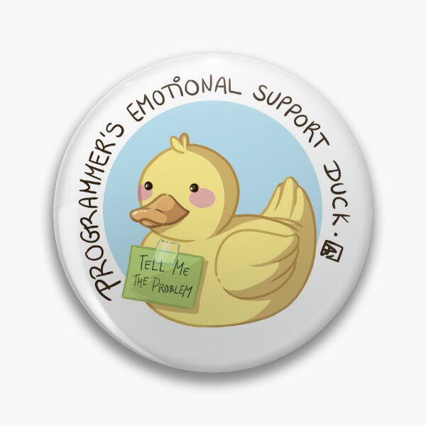 Item preview, Programmer's Emotional Support Duck designed and sold by ABitCrazy.