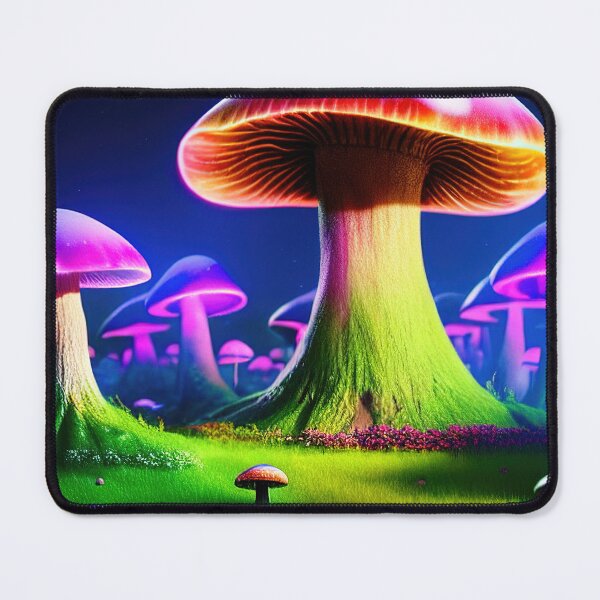 Item preview, Neon Mushroom Blacklight Forest 24 designed and sold by DonutShirts.