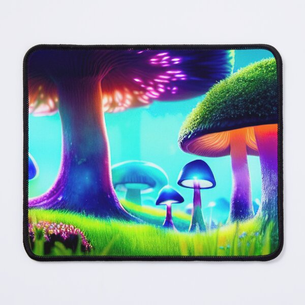 Item preview, Neon Mushroom Blacklight Forest 25 designed and sold by DonutShirts.