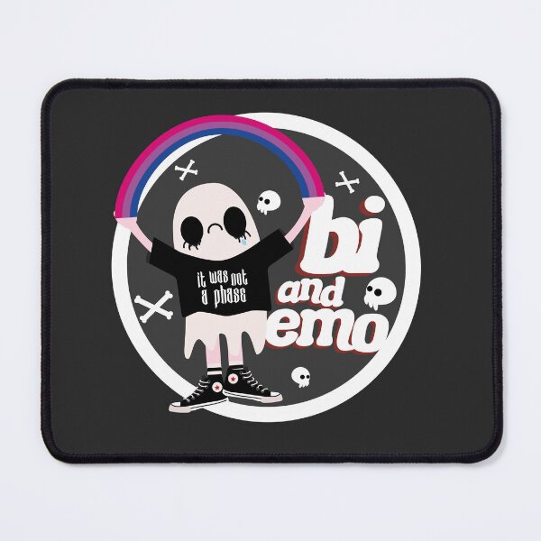 Item preview, Bi and Emo Badge designed and sold by racharanha.