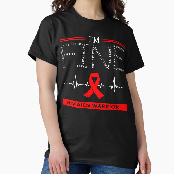 Item preview, I'm Fine Hiv Aids Warrior Support Hiv Aids Awareness Gifts designed and sold by rechardtee.