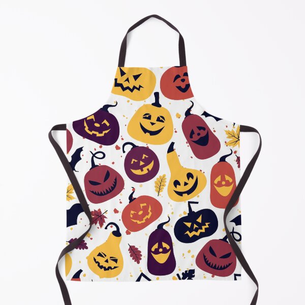 Item preview, Halloween holiday with different pumpkins, seamless surface colors background designed and sold by ketkidesign.
