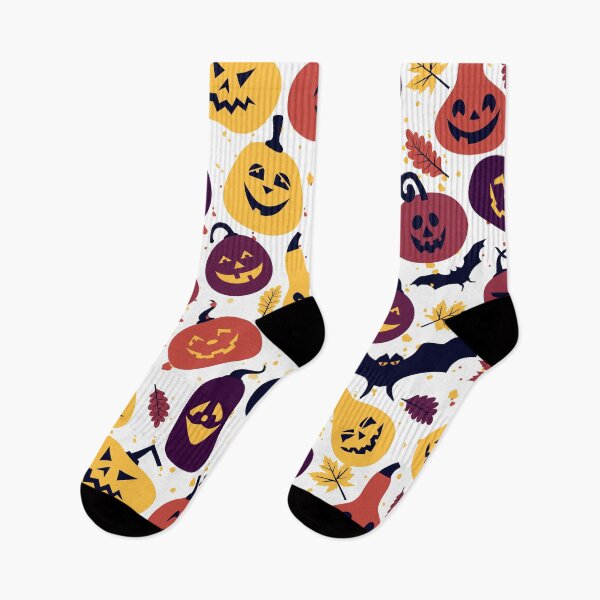 Item preview, Halloween holiday with different pumpkins, seamless surface colors background designed and sold by ketkidesign.