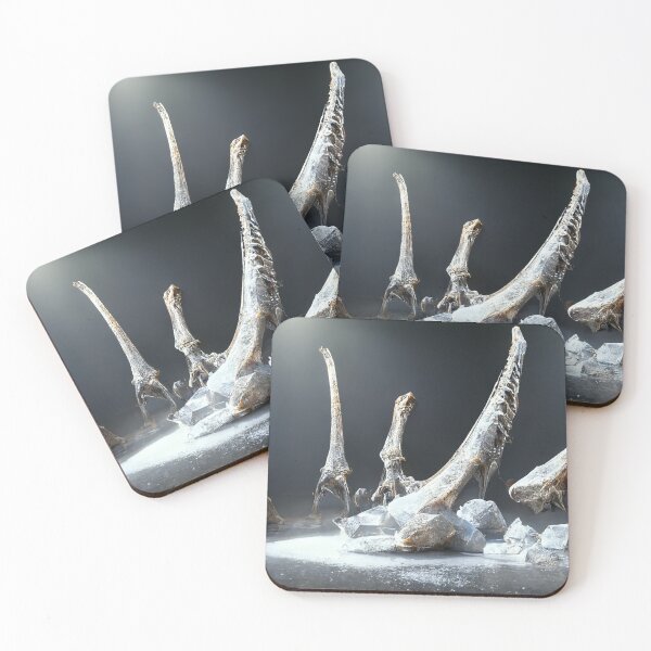 Artikelvorschau, In Eis eingefrorene Dinosaurierknochen mit Eiszapfen entworfen und verkauft von ArcadeVault.