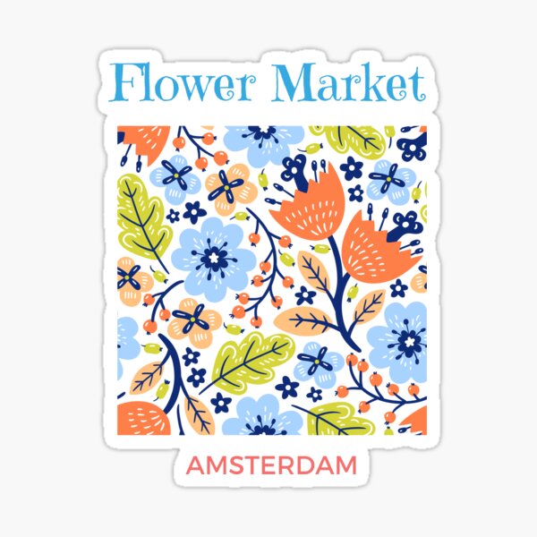 Item preview, Amsterdam flower market designed and sold by CakmakShop.