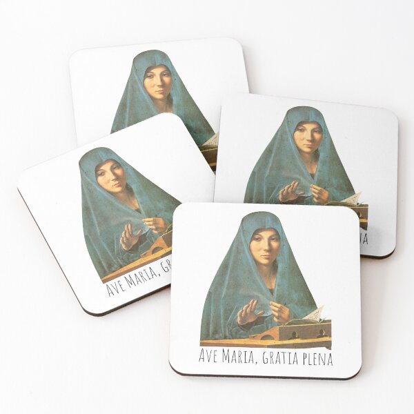 Item preview, Ave Maria Hail Mary Blessed Virgin Mary Renaissance Painting designed and sold by IceCreamMuseum.