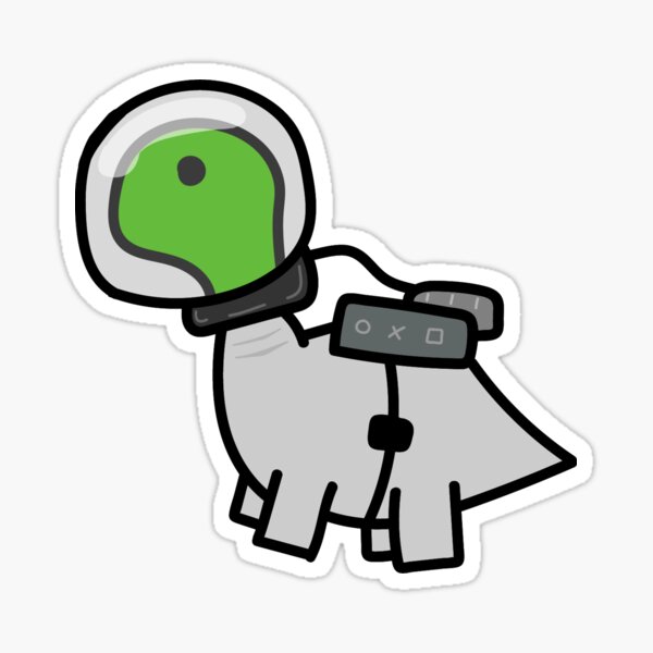 dinosaurio astronauta Pegatina