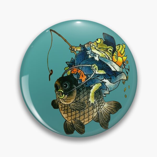 Item preview, Frog Takes A Fish For A Ride designed and sold by VictorIos.