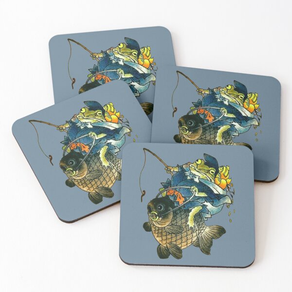 Item preview, Frog Takes A Fish For A Ride designed and sold by VictorIos.