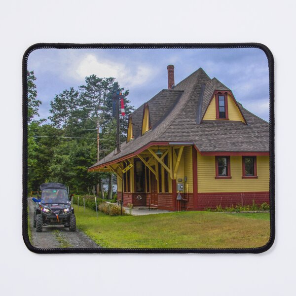 Item preview, Wheeler riding by an old train station in New Hamb designed and sold by Katherine Rose.