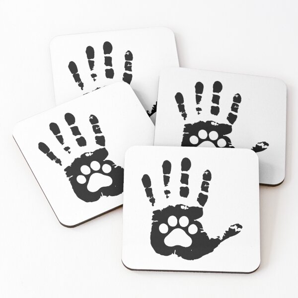 Item preview, Inkprint Of Human Hand And Cat Paw designed and sold by Shirtey.