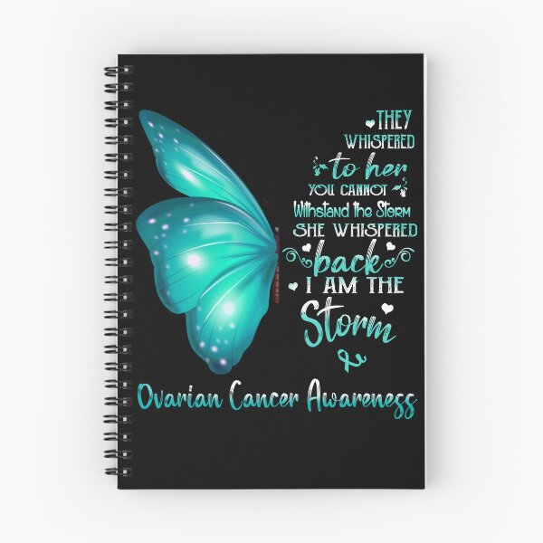 Item preview, She Whispered Back I Am The Storm Ovarian Cancer Awareness Butterfly designed and sold by frechettee.