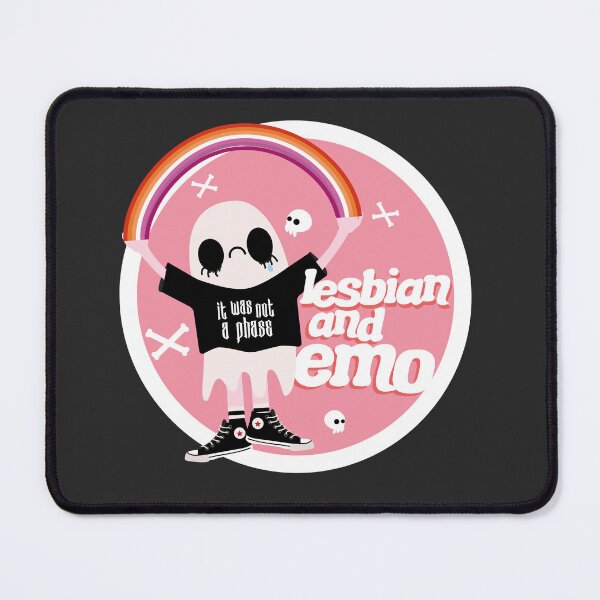 Item preview, Lesbian and Emo Badge designed and sold by racharanha.