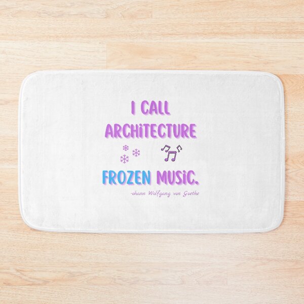 Item preview, ARCHITECTURE QUOTES, ARCHITECTURE IS FROZEN MUSIC, Johann Wolfgang von Goethe , FRANK CHIMERO , ARCHITECTURE , ARCHITECT , ARCHITECT STUDENT ,   designed and sold by MorbenTrend.