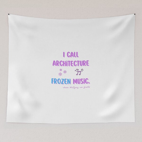 Item preview, ARCHITECTURE QUOTES, ARCHITECTURE IS FROZEN MUSIC, Johann Wolfgang von Goethe , FRANK CHIMERO , ARCHITECTURE , ARCHITECT , ARCHITECT STUDENT ,   designed and sold by MorbenTrend.