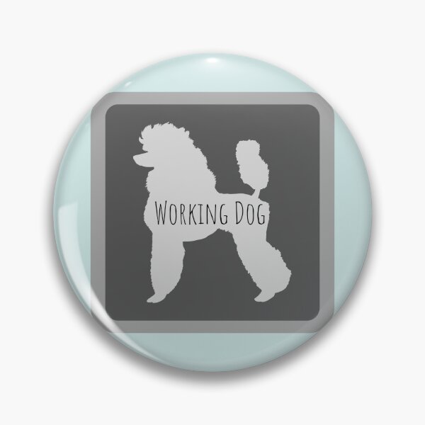Item preview, Service Poodle in Gray designed and sold by Tito & Handler.