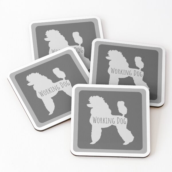 Item preview, Service Poodle in Gray designed and sold by Tito & Handler.