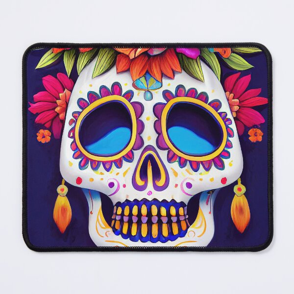 Item preview, Beautiful colorful design of a Dia de Los Muertos skull designed and sold by artofbelletz.