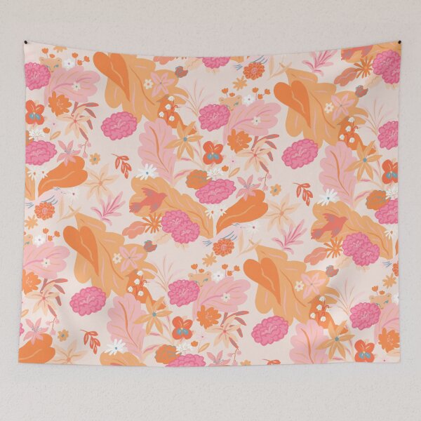 Item preview, Pink&Orange Jungle designed and sold by SunLee Art.