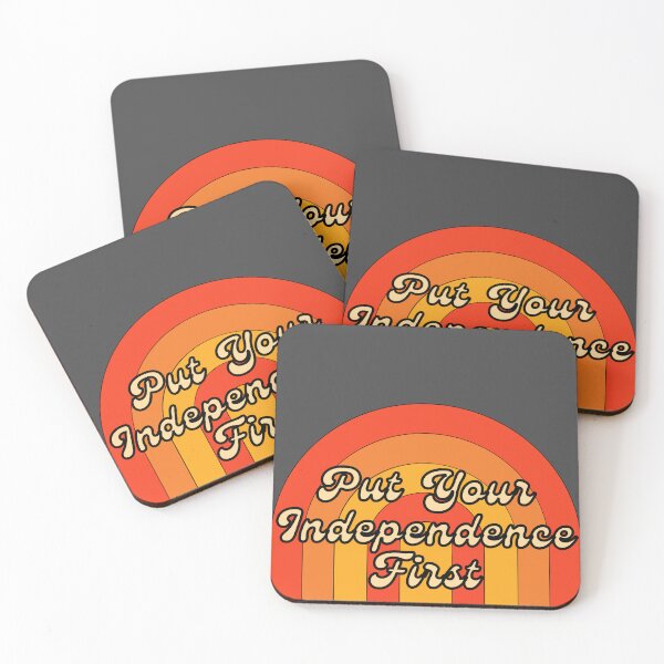 Item preview, Put Your Independence First Groovy Rainbow designed and sold by Pink Ribbon.