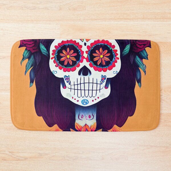 Item preview, Beautiful colorful design of a Dia de Los Muertos skull designed and sold by artofbelletz.