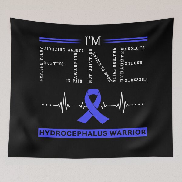 Item preview, I'm Fine Hydrocephalus Warrior Support Hydrocephalus Awareness Gifts designed and sold by rechardtee.