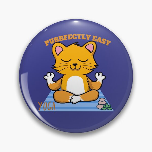 Item preview, Purrfectly Easy Pose Cat Yoga for the cat lovers and yoga lovers you know designed and sold by tranquilbeach.