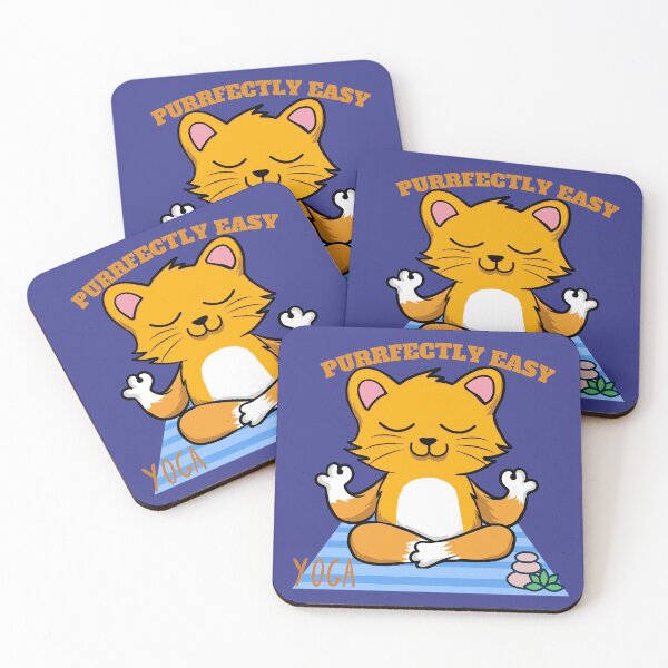 Item preview, Purrfectly Easy Pose Cat Yoga for the cat lovers and yoga lovers you know designed and sold by tranquilbeach.