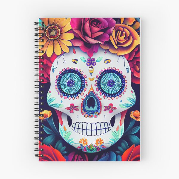 Item preview, Beautiful colorful design of a Dia de Los Muertos skull designed and sold by artofbelletz.