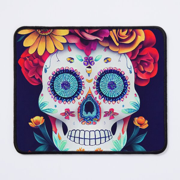 Item preview, Beautiful colorful design of a Dia de Los Muertos skull designed and sold by artofbelletz.