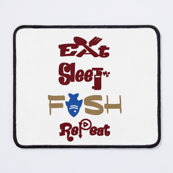 Item preview, Eat sleep fish repeat, designed and sold by Chakilogy.