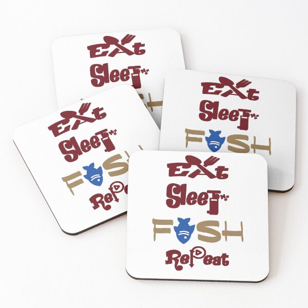 Item preview, Eat sleep fish repeat, designed and sold by Chakilogy.