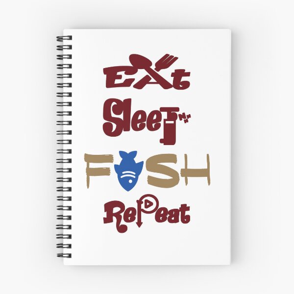 Item preview, Eat sleep fish repeat, designed and sold by Chakilogy.