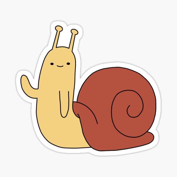 6 PCS 3D FELT STICKERS - SNAIL