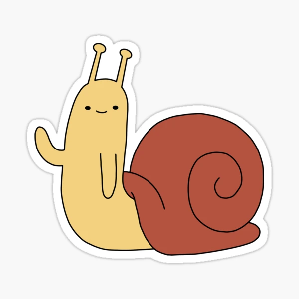The Warning Stickers: Snail rated' Sticker