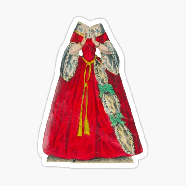 Item preview, Red Dress with White Lace designed and sold by Archaicarts.