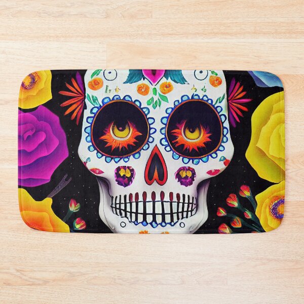 Item preview, Beautiful colorful design of a Dia de Los Muertos skull designed and sold by artofbelletz.