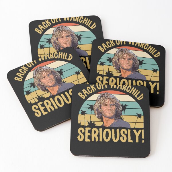 Back Off Warchild Seriously Point Break Coasters (Set of 4)
