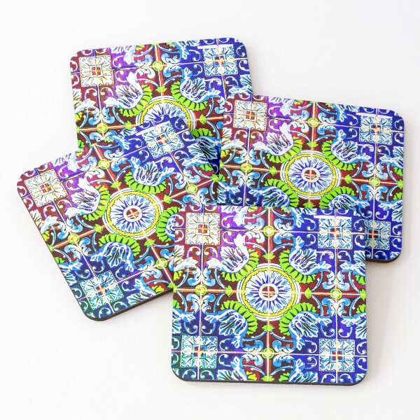 Item preview, PATTERN DESIGN STUDY #72 – Colorful Glazed Ceramic Tiles designed and sold by DEL-Productions.