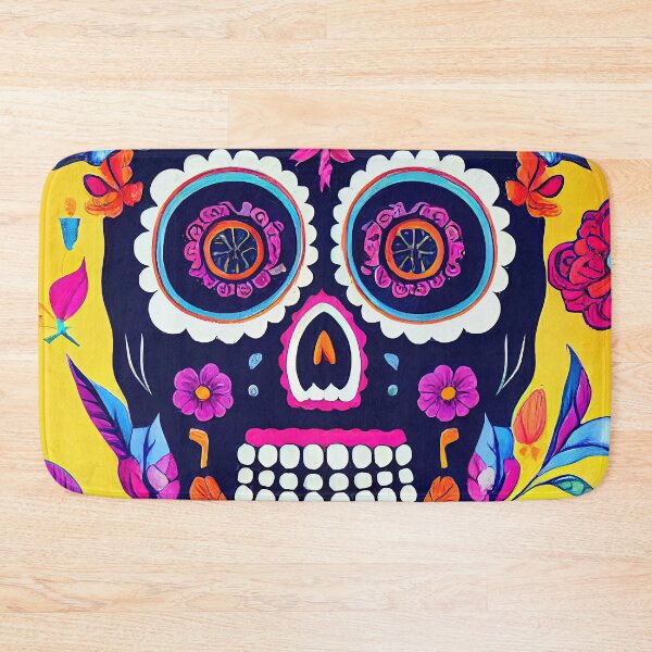 Item preview, Beautiful colorful design of a Dia de Los Muertos skull designed and sold by artofbelletz.