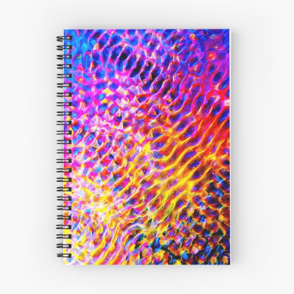 Item preview, PATTERN DESIGN STUDY #73 – Vibrational Patterns in Red Yellow Orange Blue Purple designed and sold by DEL-Productions.