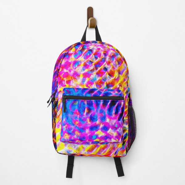 Item preview, PATTERN DESIGN STUDY #73 – Vibrational Patterns in Red Yellow Orange Blue Purple designed and sold by DEL-Productions.