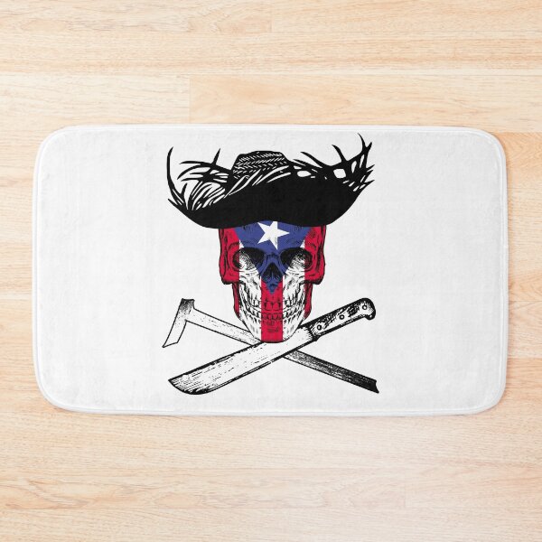 Item preview, Jíbaro Boricua Skull Puerto Rico Flag designed and sold by inkedtee.