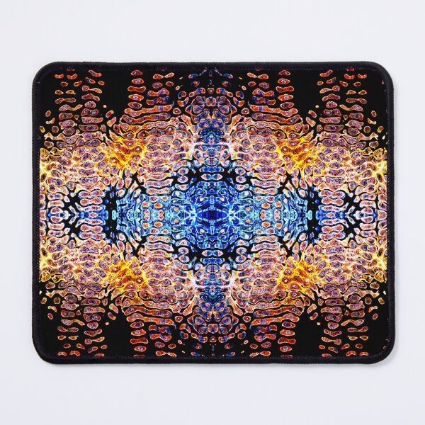 Item preview, PATTERN DESIGN STUDY #75 – Vibrational Patterns in Blue Gold Black designed and sold by DEL-Productions.