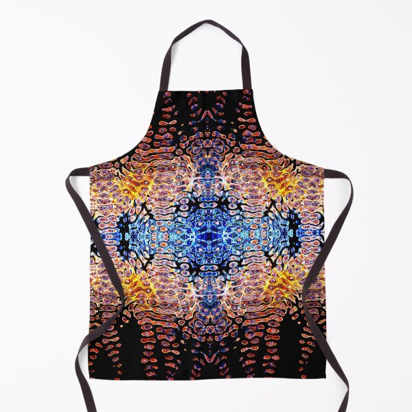 Item preview, PATTERN DESIGN STUDY #75 – Vibrational Patterns in Blue Gold Black designed and sold by DEL-Productions.