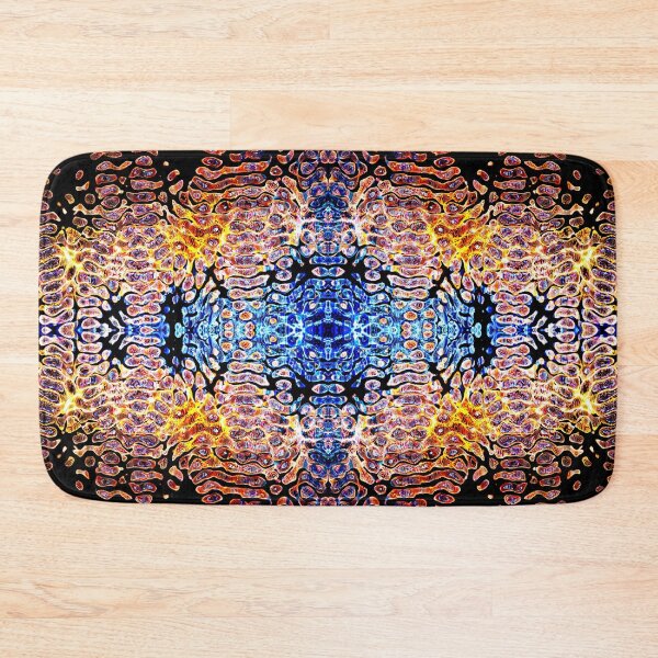 Item preview, PATTERN DESIGN STUDY #75 – Vibrational Patterns in Blue Gold Black designed and sold by DEL-Productions.